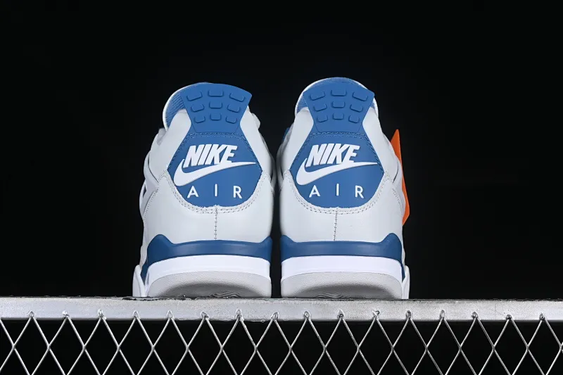 All categories Air Jordan Jordan series basketball shoes Air Jordan 4 pure original Air Jordan 4 Retro "Military Blue" AJ4 Joe 4 white blue gray first year color FV5029-141